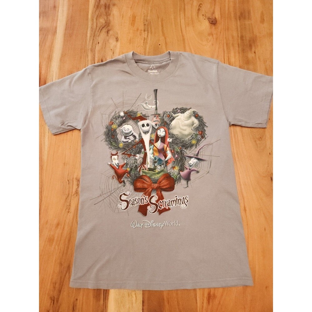 Disney Nightmare Before Christmas Holiday T-Shirt Small Gothcore Tim Burton